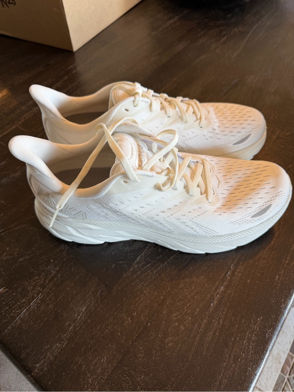 All-White Athletic Running Shoes